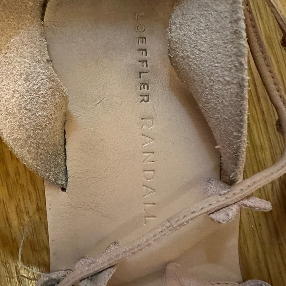 Loeffler Randall Heartla Ankle Wrap Gladiator Sandal Pink Nude Leather Heart 6.5 - Picture 6 of 10